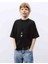Siyah Unisex Oversize Çocuk Basic Pamuklu Tshirt 3