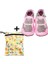 Ikili Set, Yorni Çanta 30x36CM, Summer ve 5-6 Yaş Bebek Meeow Baby Pink El Yapımı Hakiki Deriden Patik 1