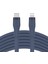 Boostcharge Flex Silikon Usb Tip C - Lightning Kablosu (3m/10ft) Mfi Sertifikalı 20w Hızlı Şarj Pd Güç Dağıtımı - Mavi 1