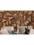 - 3D Ahşah Geometrik Desenli Duvar KAĞIDI-5624 3