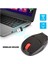 M8 2.4 Ghz Iron Man Tasarımlı Kablosuz Sessiz Kırmızı Işıklı Mouse 4