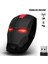 M8 2.4 Ghz Iron Man Tasarımlı Kablosuz Sessiz Kırmızı Işıklı Mouse 5