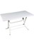 SY-2577 Beyaz Dikdörtgen Plastik Katlanır Masa 70X120CM 1