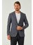 Erkek Slim Fit Blazer Ceket Koyu Mavi 2