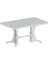SY-2580 Beyaz Plastik Dikdörtgen Kapalı Masa 80 x 140 cm 1