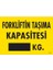 Forkliftin Taşıma Kapasitesi Uyarı Levhası 25X35 KOD:1331 1