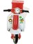 Çek Bırak Metal Vespa Motor cm - FY361A-D - Kırmızı 1