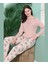 Poleren Modal Kumaş Rahat Gömlek Pantolon/sıfır Yaka Desenli Düz Battal Pijama Takımları 1