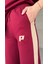 TKM-03654 Bordo Bej P Nakışlı Bisiklet Yaka Tshirt Bel Lastikli Palazzo Alt Ikili Takım 5