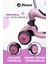 Premium Oturaklı Pembe Scooter 3 Tekerlekli LED Işıklı Scooter Yükseklik Ayarlı 1-6 Yaş 4