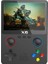 X6 Oyun Konsolu Retro Video Oyunu Konsolu 3.5'' IPS Ekran Şarjlı Elde Taşınabilir Atari Çocuk 3