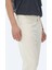 Açık Bej Düz Dokuma Carrot Fit Casual Pamuk Karışımlı Pantolon 4