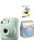 Instax Mini 12 20 Filmli ve Parlak Kılıflı Yeşil Fotoğraf Makinesi 1