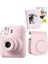 Instax Mini 12 20 Filmli Mini Albüm ve Deri Kılıflı Pembe Fotoğraf Makinesi 1