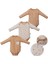 Çiçekli U.kol Üçlü Body Set 1