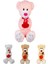 Peluş 100 cm Kalpli Ayı PL78170 1