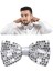 Gece Işıltısı Payetli Pullu Papyon 7x2 cm 4