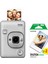 Instax Mini Liplay Hybrid Stone Beyaz Fotoğraf Makinesi ve 20'li Mini Film 1
