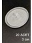 Hsyn 20 Adet Şeffaf Yuvarlak 3 cm Çaplı Güçlü Disk Yapışkanlar Akdenizpos Yeni 5