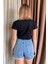 Kadın Colccı Baskılı Crop T-Shirt 4