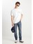 %100 Pamuk Frank Relaxed Fit Geniş Kesim Açık Gri Jean Denim Pantolon 1