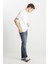 %100 Pamuk Frank Relaxed Fit Geniş Kesim Açık Gri Jean Denim Pantolon 2