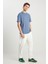 %100 Pamuk Frank Relaxed Fit Geniş Kesim Beyaz Jean Denim Pantolon 2