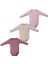 Desenli U.kol Üçlü Body Set 1