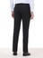 Siyah Düz Dokuma Slim Fit Klasik Yün Karışımlı Pantolon 4