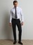 Siyah Düz Dokuma Slim Fit Klasik Yün Karışımlı Pantolon 2