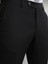 Siyah Düz Dokuma Slim Fit Klasik Yün Karışımlı Pantolon 3