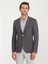 Koyu Mor Mikro Modern Fit Ceket 1