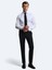 Lacivert Düz Dokuma Slim Fit Klasik Yün Karışımlı Pantolon 3