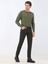 Haki Dokuma Slim Fit Casual Pamuk Karışımlı Pantolon 2