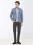 Kahverengi Dokuma Slim Fit Casual Pamuk Karışımlı Pantolon 3
