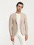Bej Düz Slim Fit Ceket 1