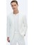 Ekru Düz Slim Fit Takım Elbise 1