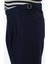 Lacivert Dokuma Carrot Fit Casual Pantolon 4