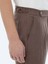Kahverengi Dokuma Carrot Fit Casual Pantolon 4
