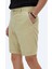 Yağ Yeşili Dokuma Slim Fit Casual Bermuda 3