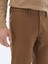 Kahverengi Dokuma Slim Fit Casual Pantolon 4