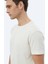 Siyah Jakarlı Bisiklet Yaka Pamuk Karışımlı T-Shirt 3