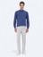 Gri Dokuma Slim Fit Casual Pamuk Karışımlı Pantolon 1