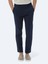 Lacivert Düz Dokuma Regular Fit Casual Pamuk Karışımlı Pantolon 3