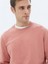 Pembe Bisiklet Yaka Baskılı Sweatshırt 3