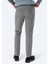 Gri Dokuma Slim Fit Casual Pamuk Karışımlı Pantolon 5