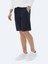 Lacivert Düz Örme Jogging Fit Casual Bermuda 4
