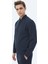 Lacivert Çizgili Oversize Fit Takım Elbise 5