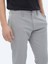 Gri Dokuma Slim Fit Casual Pantolon 4