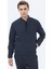 Lacivert Çizgili Oversize Fit Takım Elbise 4
